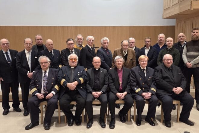 Messun toteuttajia ryhmäkuvassa.